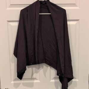 Purple Wrap Scarf With Snaps